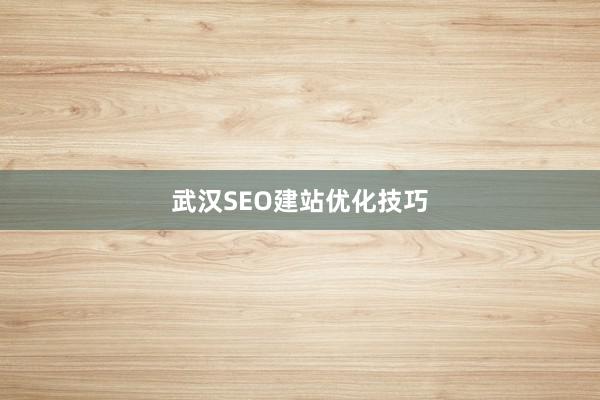 武汉SEO建站优化技巧